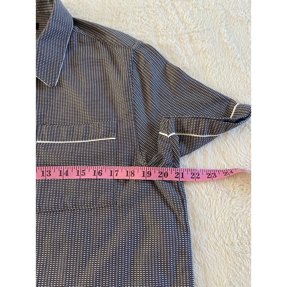 Ted Baker Men's Resort Button Up Shirt Size 3 Vacation Beach Geometric Preppy - Picture 7 of 8
